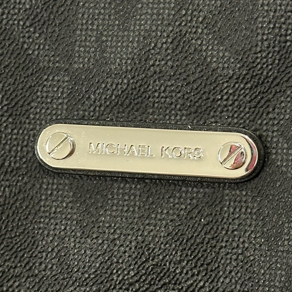 Michael Kors Jet Set Purse Convertible Shoulder Crossbody Hobo Bag Black Logo - Picture 5 of 16